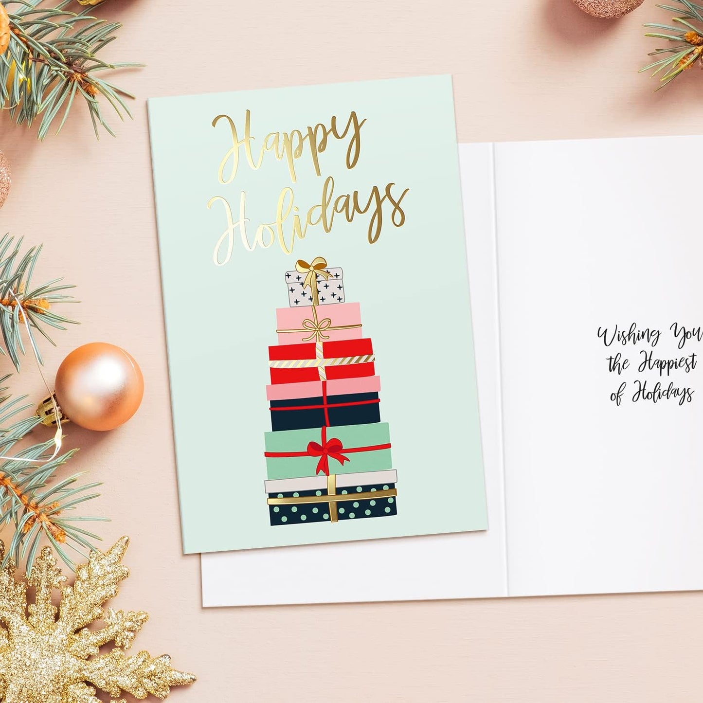 Happy Holidays Christmas Greeting Card