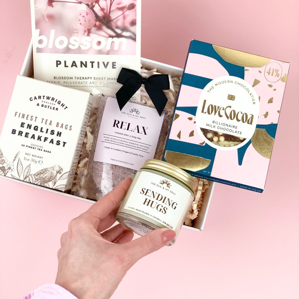 Sending Hugs Thinking of You Gift Box - Self-Care & Comfort Gift