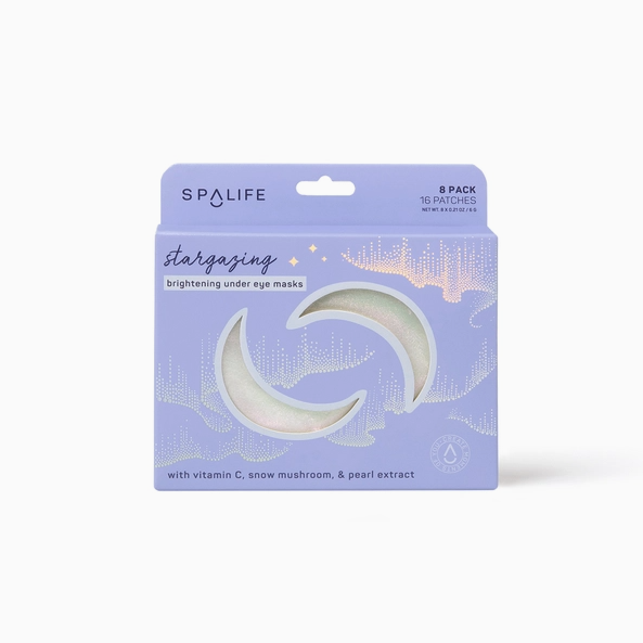 Moon shaped under eye mask brightening