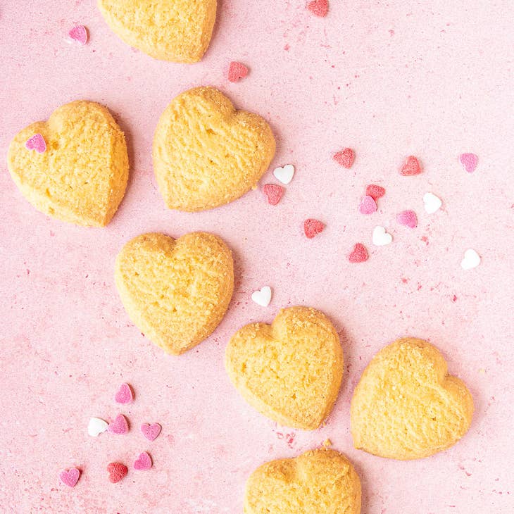 Belgian Shortbread Spritz Cookies - Heart Shape - The Sun & My Soul