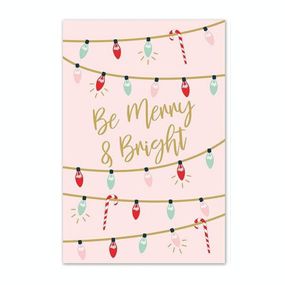 Be Merry & Bright Christmas Greeting Card