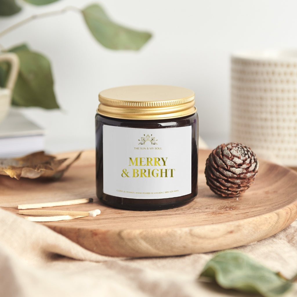 Merry and Bright - Clove Orange Scented Soy Candle⎜Limited Edition Christmas Candle