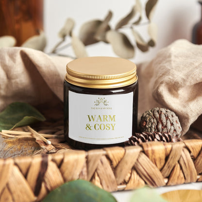 Warm & Cosy - Dark Honey Tobacco Scented Soy Candle⎜Limited Edition